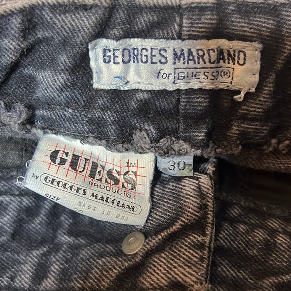 GUESS Vintage 90s Georges Marciano High Waisted Denim Dark Wash Jeans